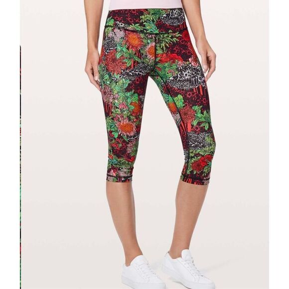 Lululemon Wunder Under Hi-Rise Leggings Sz 6 Tights 17" Inseam Zen Garden - Picture 1 of 10